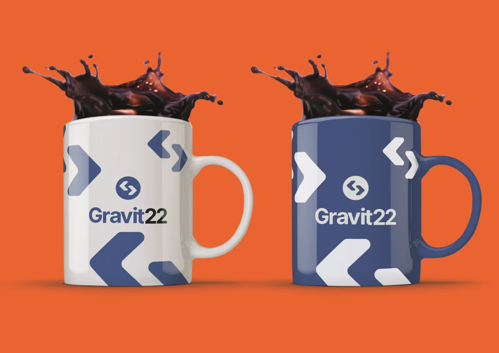 Gravit 22 bögre mockup — arculat marketing ajándéktárgyakon